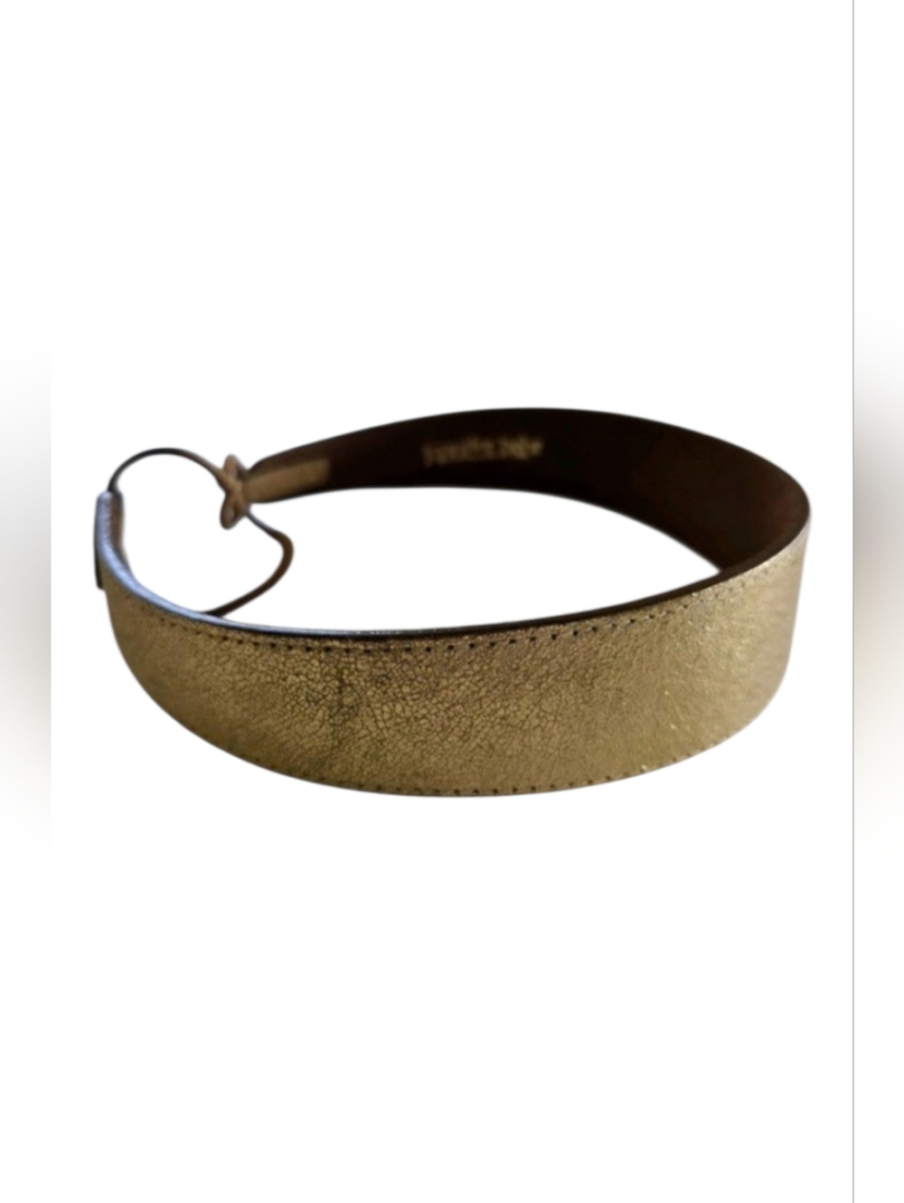JENNIFER BEHR Gold‎ Leather Maximalist Bohemian Chic Romantic Poetcore Headband